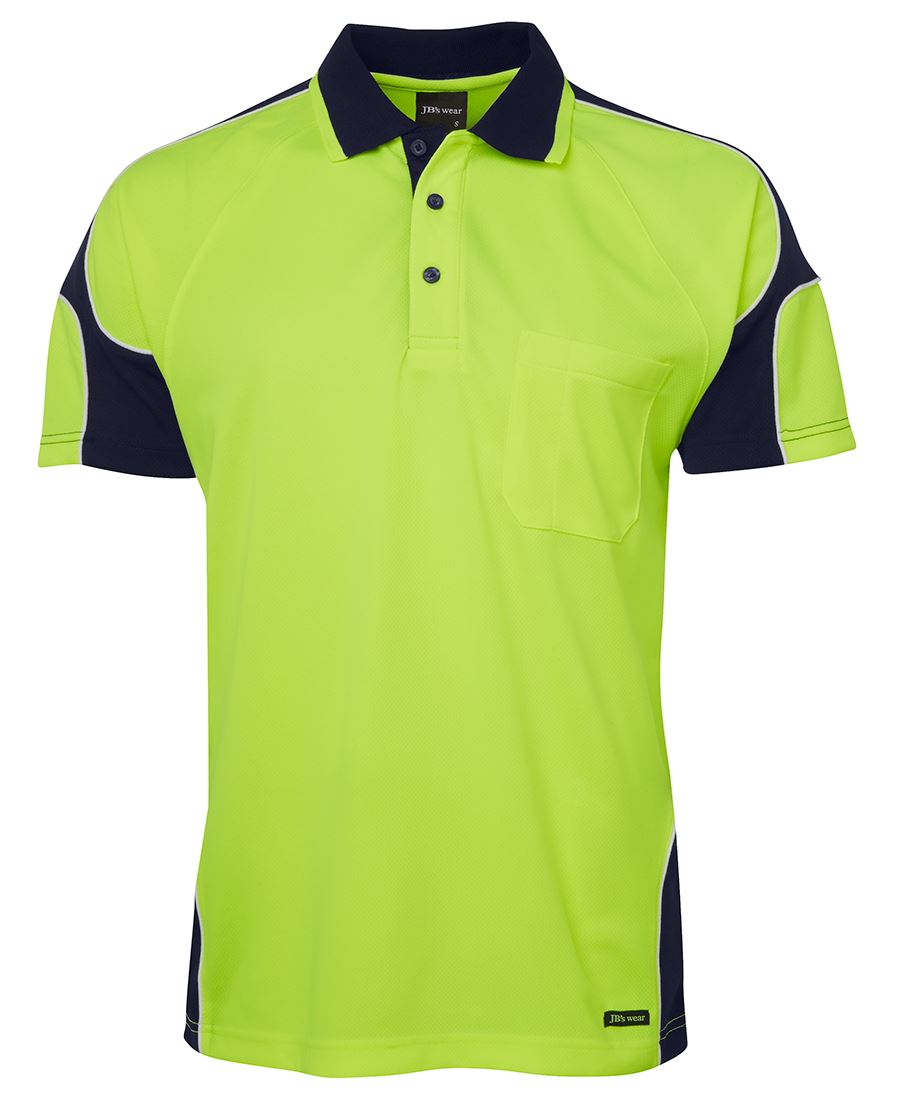 6AP4S - JB's Hi Vis 4602.1 S/S ARM PANEL POLO - UNBRANDED