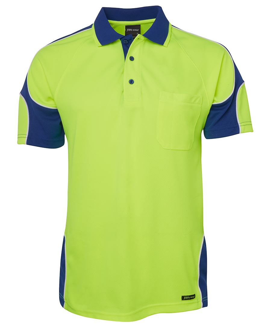 6AP4S - JB's Hi Vis 4602.1 S/S ARM PANEL POLO - UNBRANDED
