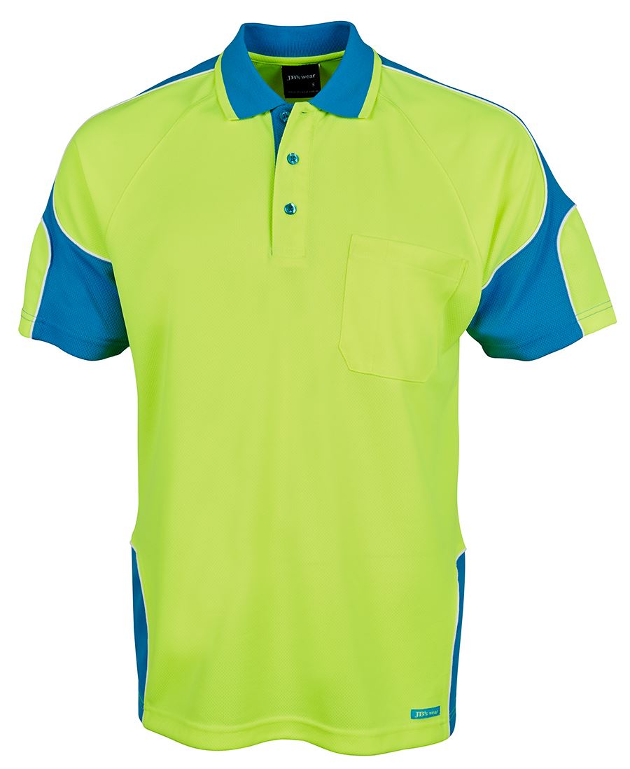 6AP4S - JB's Hi Vis 4602.1 S/S ARM PANEL POLO - UNBRANDED