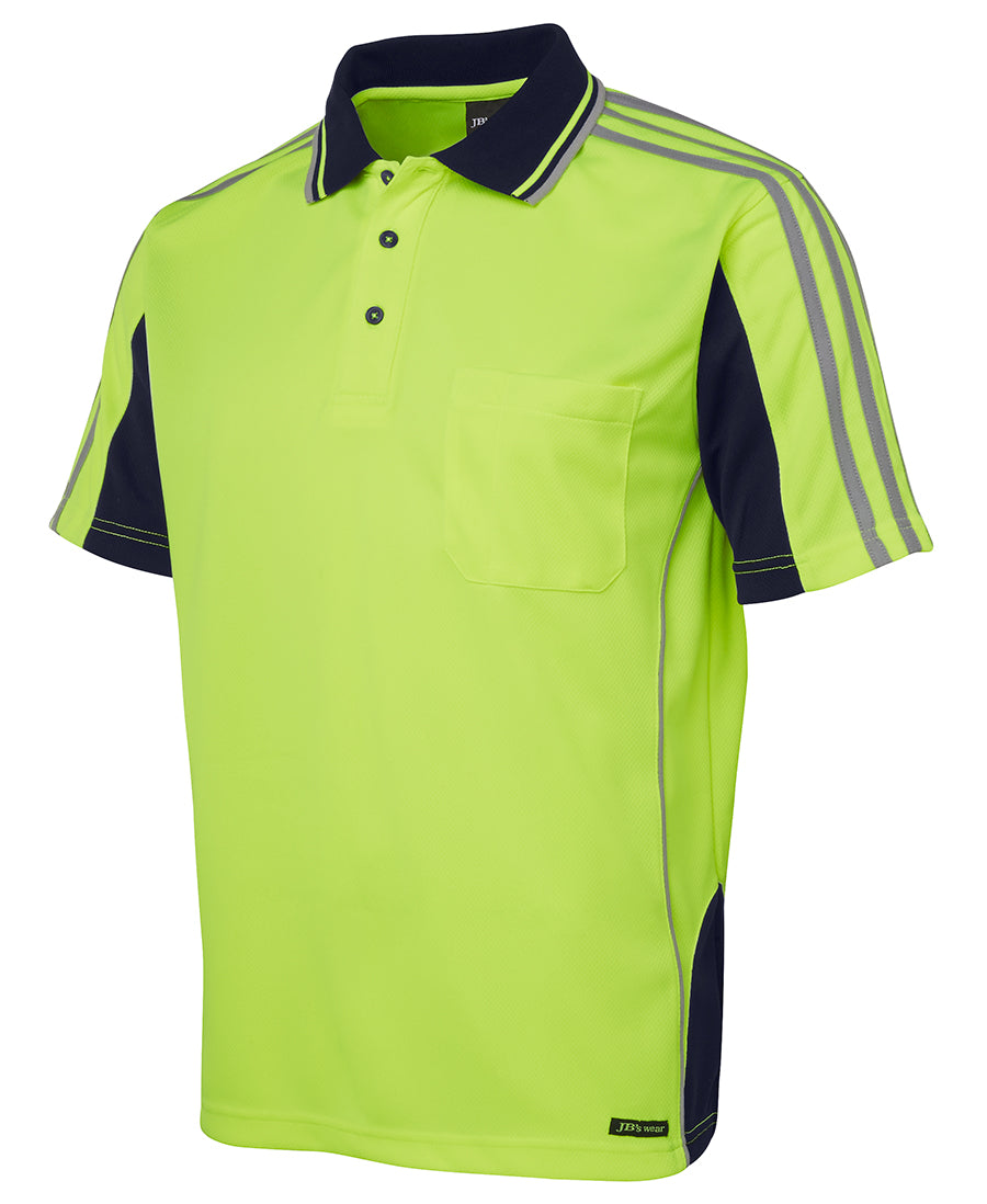 6AT4S - JB's Hi Vis S/S Arm Tape Polo - UNBRANDED