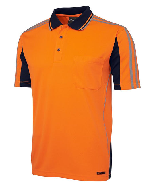 6AT4S - JB's Hi Vis S/S Arm Tape Polo - UNBRANDED