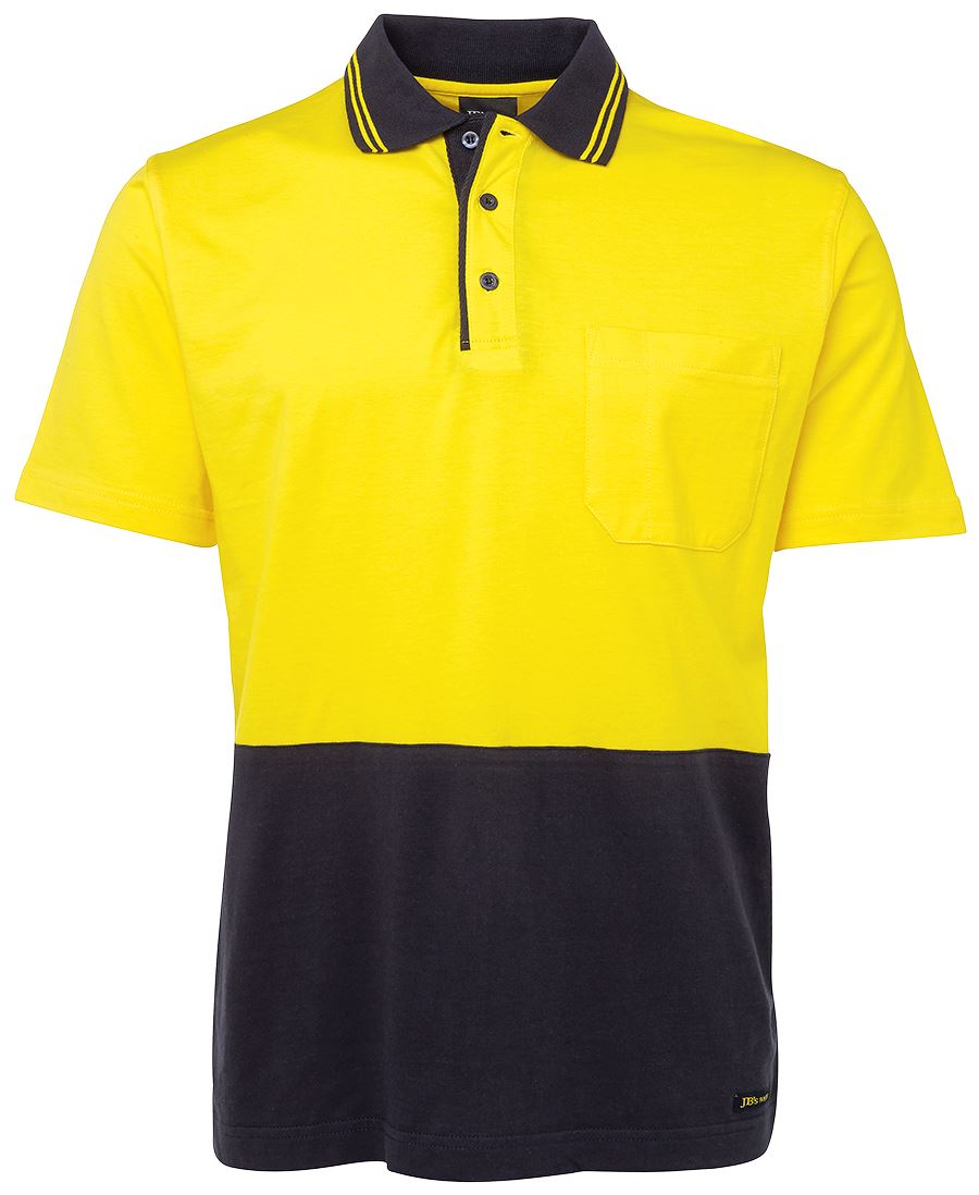 6CPHV - JB's Hi Vis S/S COTTON POLO  - UNBRANDED