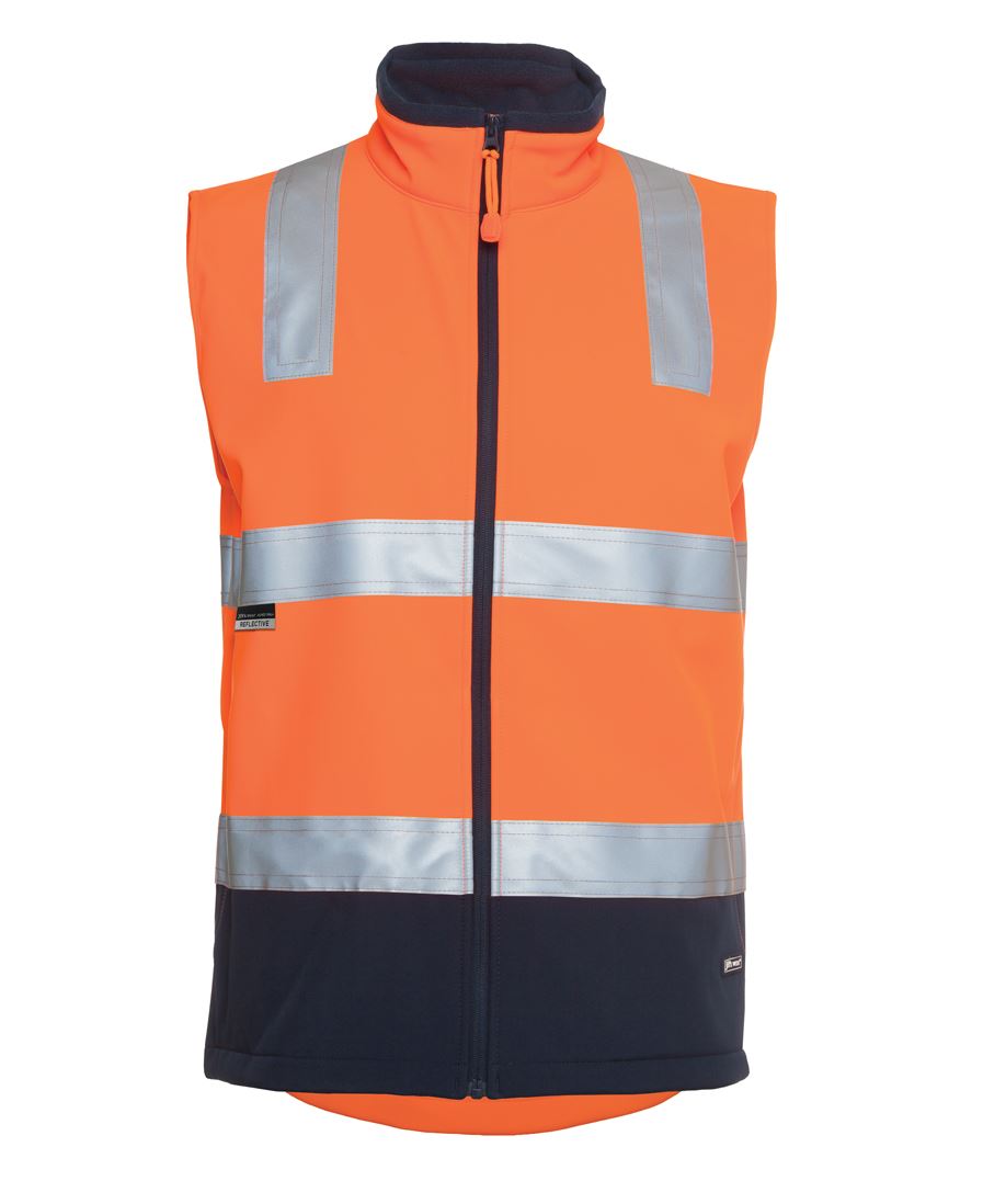 6D4LK - JB's Hi Vis 4602.1 (D+N) SOFTSHELL VEST - UNBRANDED
