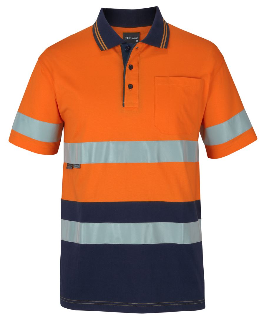 6DCPS - JB's Hi Vis (D+N) S/S COTTON POLO - UNBRANDED