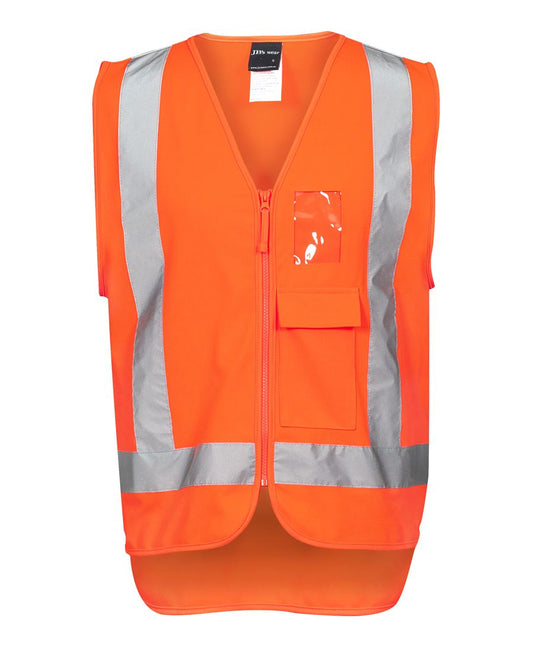 6DNDT - JB's Hi Vis ZIP (D+N) TTMC-W VEST   - UNBRANDED