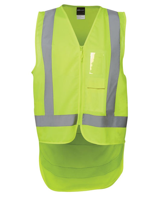 6DNDV - JB's Hi Vis ZIP DROP TAIL H PATTERN (D+N) VEST   - UNBRANDED