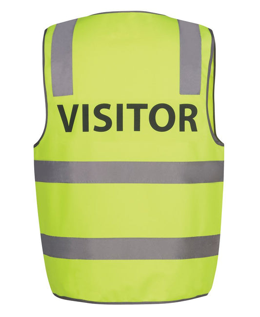 6DNS7 - JB's Hi Vis (D+N) SAFETY VEST PRINT VISITOR   - UNBRANDED