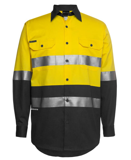 6DNWL - JB's Hi Vis (D+N) L/S 150G W/SHIRT   - UNBRANDED