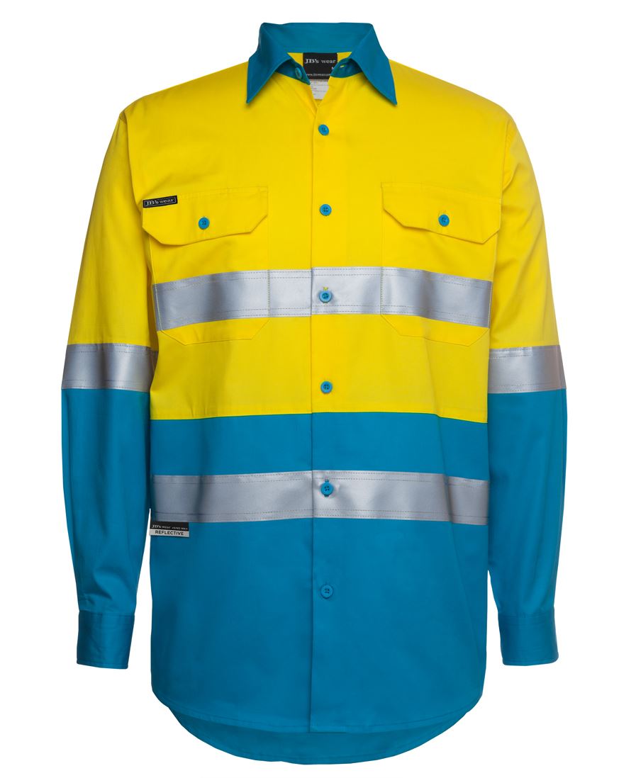 6DNWL - JB's Hi Vis (D+N) L/S 150G W/SHIRT   - UNBRANDED