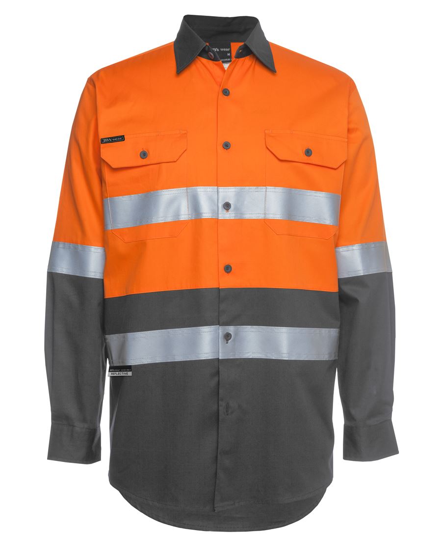 6DNWL - JB's Hi Vis (D+N) L/S 150G W/SHIRT   - UNBRANDED