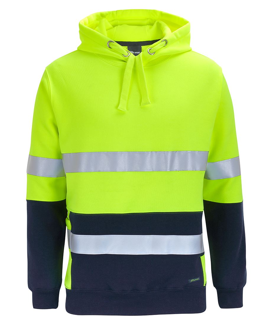 6DPJ - JB's Hi Vis D+N 330G Pullover Hoodie - UNBRANDED