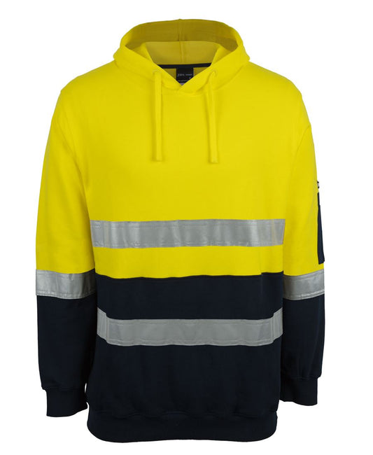 6DVPM - JB's Hi Vis D+N 310 COTTON PULLOVER FLEECE HOODIE  - UNBRANDED