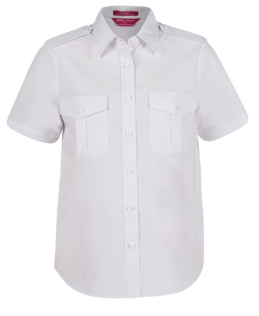 6ESS1 - JB's LADIES S/S EPAULETTE SHIRT   - UNBRANDED