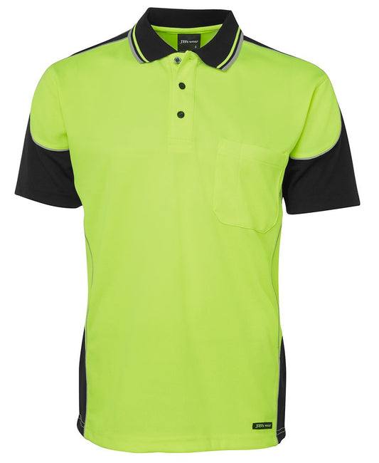 6HCP4 - JB's Hi Vis 4602.1 S/S CONTRAST PIPING POLO - UNBRANDED