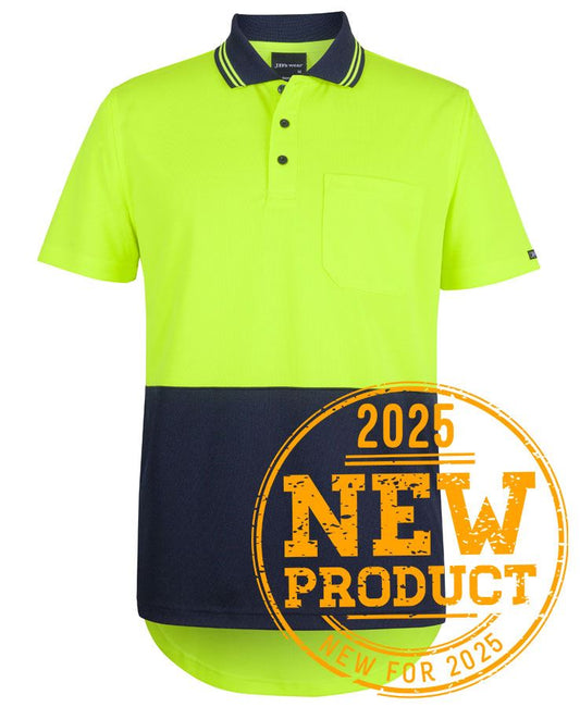 6HDS - JB's Hi Vis S/S DROP TAIL POLO - UNBRANDED