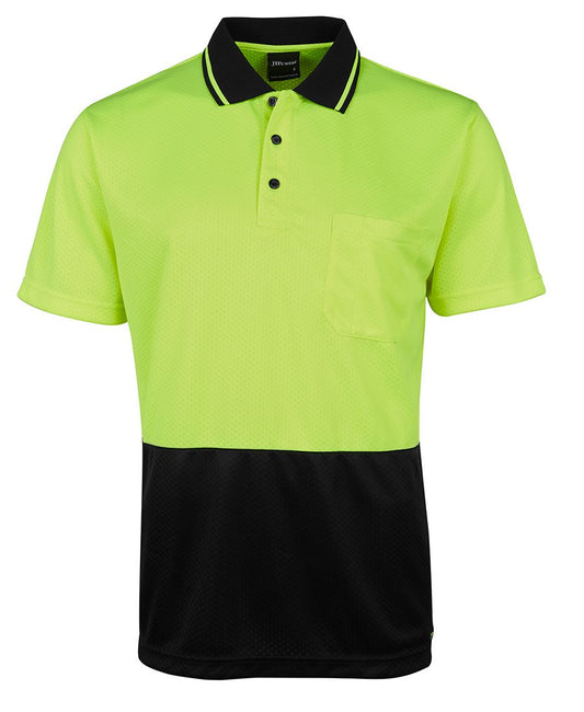 6HJNC - JB's Hi Vis 4602.1 JACQUARD NON CUFF POLO - UNBRANDED
