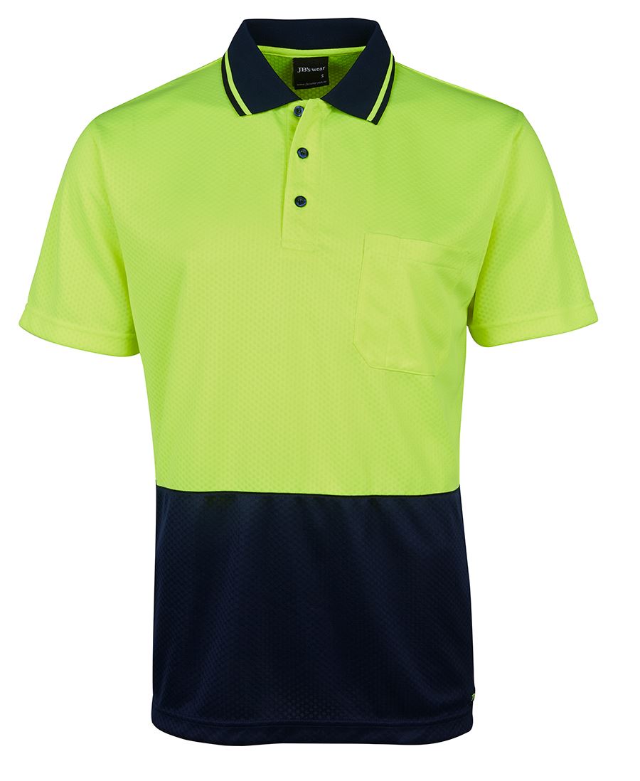 6HJNC - JB's Hi Vis 4602.1 JACQUARD NON CUFF POLO - UNBRANDED