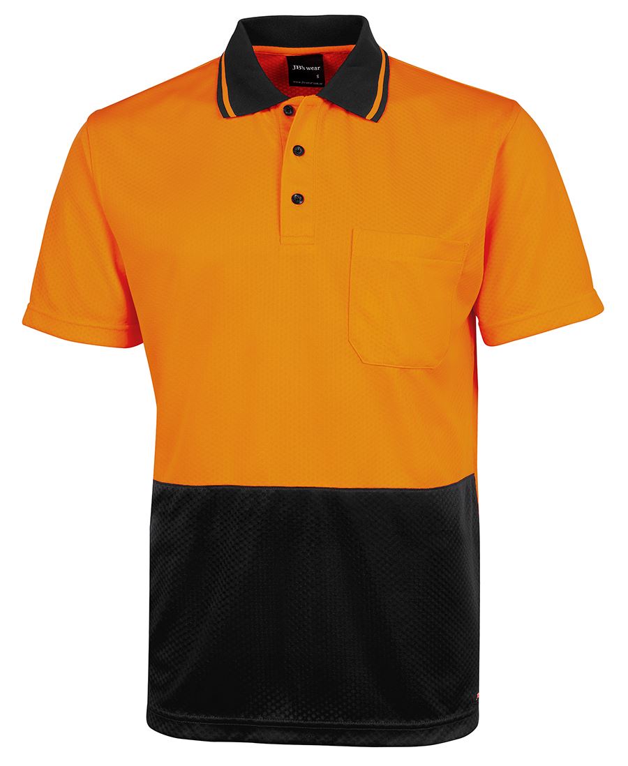 6HJNC - JB's Hi Vis 4602.1 JACQUARD NON CUFF POLO - UNBRANDED