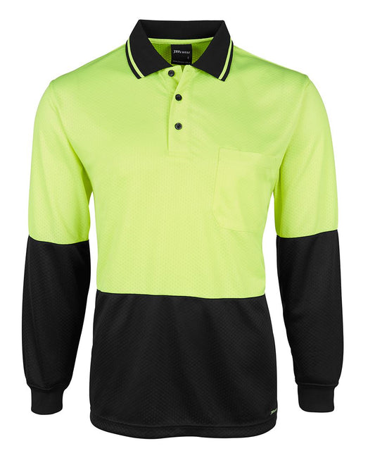 6HJNL - JB's Hi Vis 4602.1 L/S JACQUARD POLO - UNBRANDED