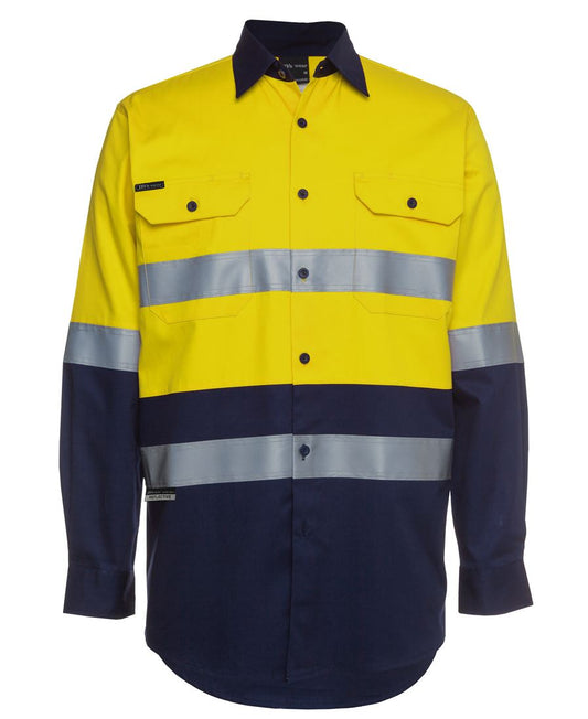 6HLS - JB's Hi Vis (D+N) L/S 190G SHIRT  - UNBRANDED