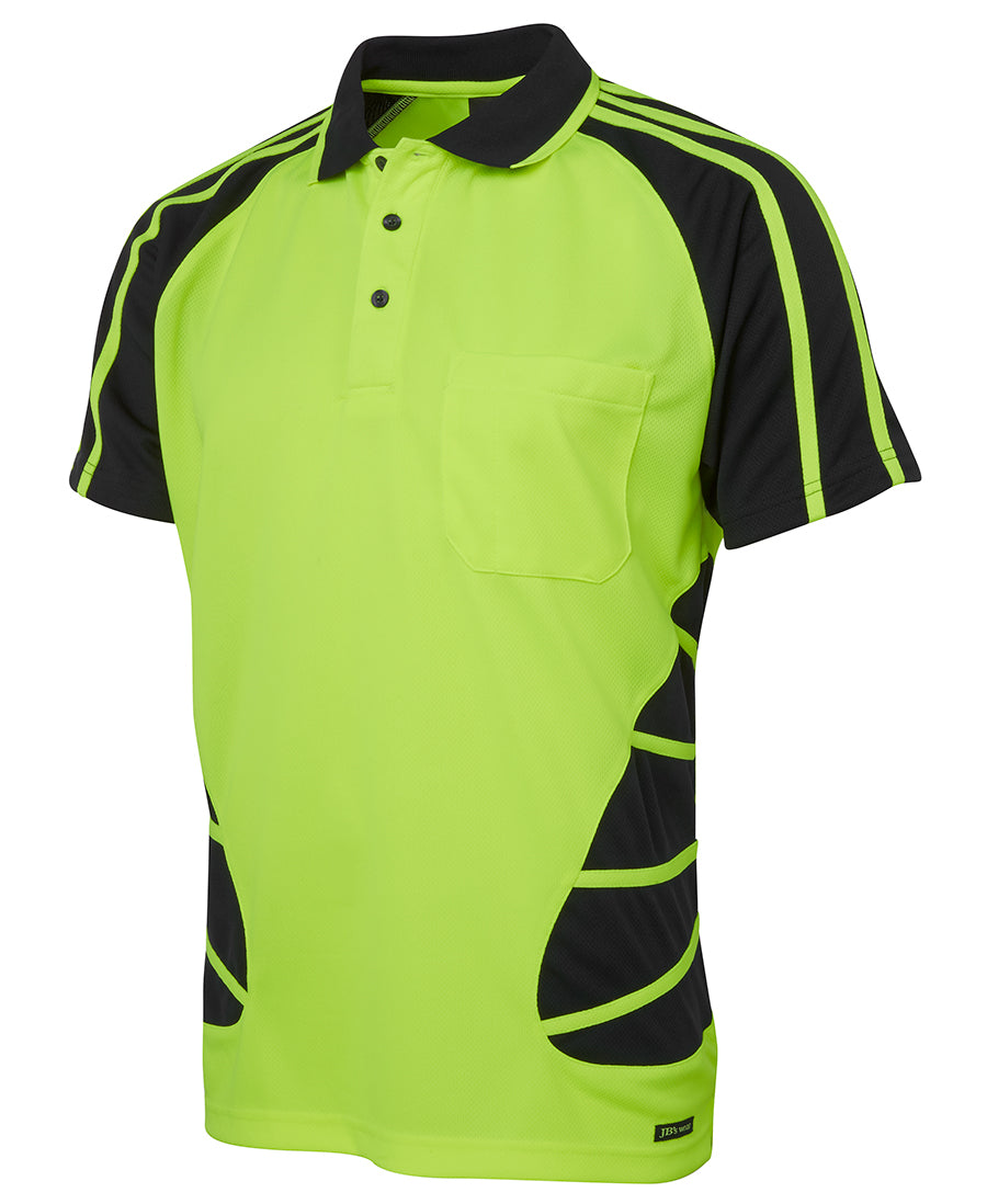 6HSP - JB's Hi Vis S/S Spider Polo - UNBRANDED