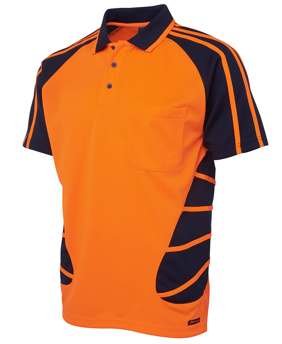 6HSP - JB's Hi Vis S/S Spider Polo - UNBRANDED