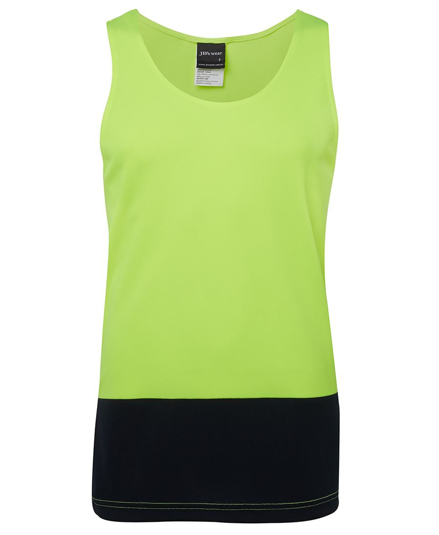 6HTS - JB's Hi Vis TRAD SINGLET - UNBRANDED