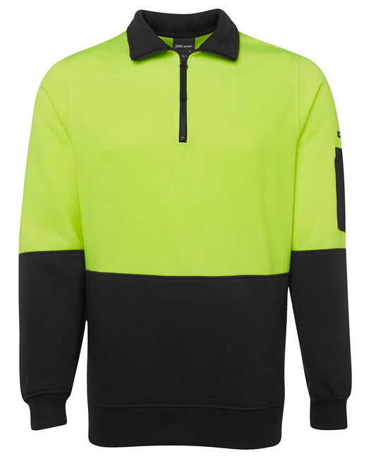 6HVFH - JB's Hi Vis 1/2 ZIP FLEECY - UNBRANDED