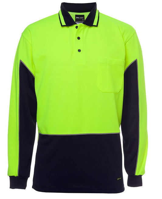 6HVGL - JB's Hi Vis 4602.1 L/S GAP POLO - UNBRANDED