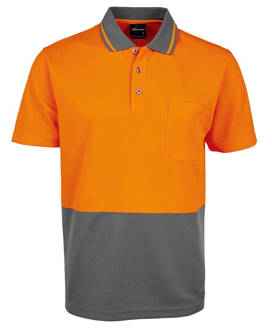 6HVNC - JB's Hi Vis 4602.1 NON CUFF TRAD POLO   - UNBRANDED