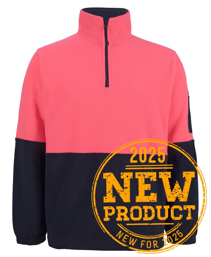 6HVPF - JB's Hi Vis 1/2 ZIP POLAR   - UNBRANDED