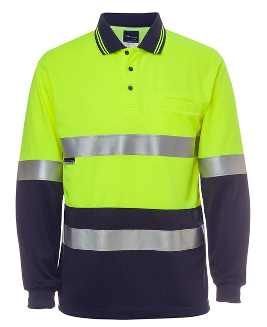 6HVSL - JB's Hi Vis L/S (D+N) TRAD POLO - UNBRANDED