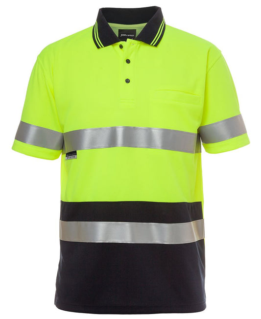 6HVST - JB's Hi Vis S/S NON CUFF (D+N) TRAD POLO - UNBRANDED