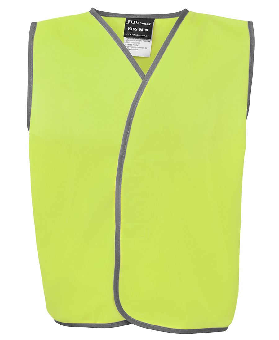 6HVSU - JB's Hi Vis KIDS SAFETY VEST   - UNBRANDED