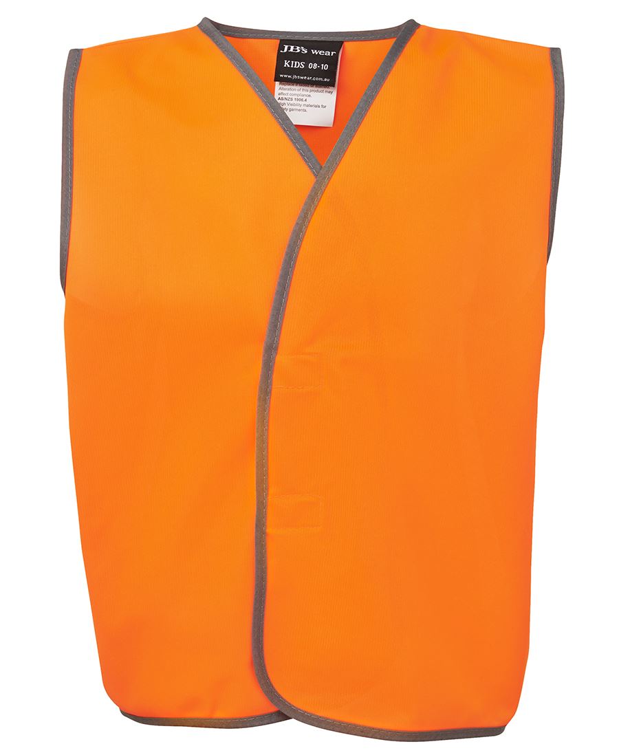 6HVSU - JB's Hi Vis KIDS SAFETY VEST   - UNBRANDED