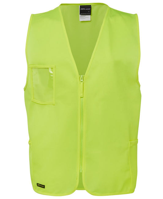 6HVSZ - JB's Hi Vis ZIP SAFETY VEST   - UNBRANDED