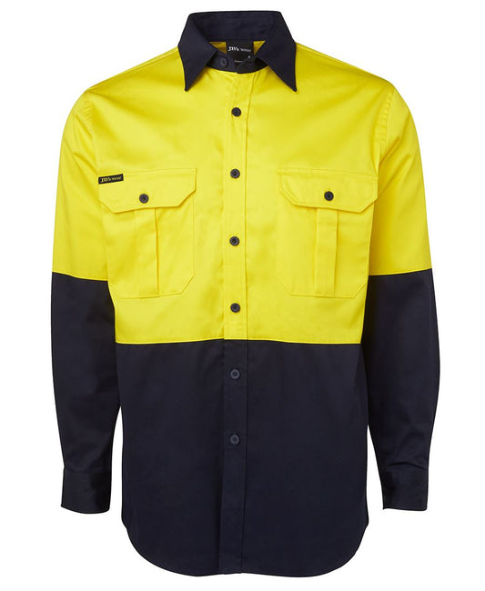 6HWL - JB's Hi Vis L/S 190G SHIRT   - UNBRANDED