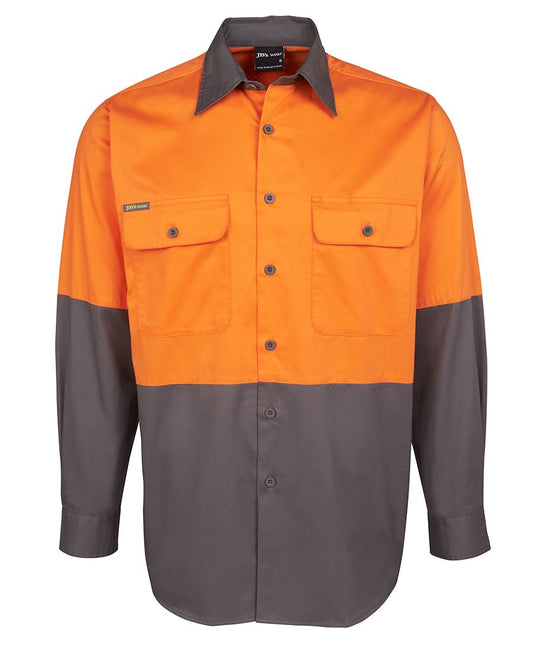 6HWSL - JB's Hi Vis L/S 150G SHIRT  - UNBRANDED