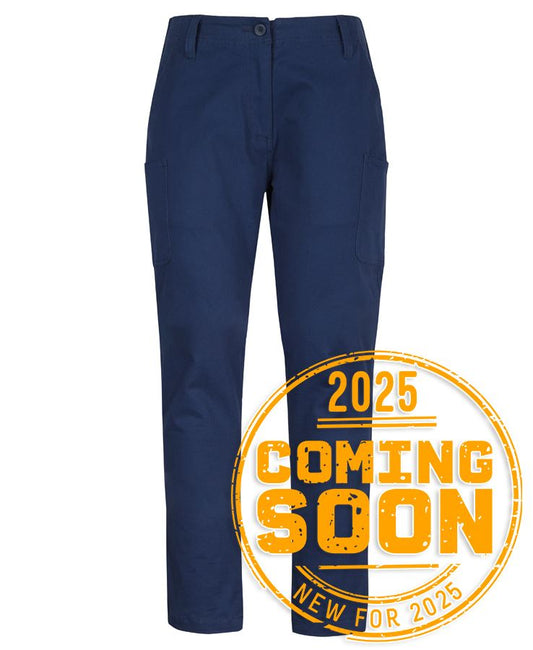 6MTP1 - JB's LADIES MULTI PKT STRETCH TWILL PANT  - UNBRANDED