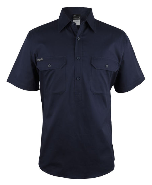 6WKCF - JB's CLOSE FRONT S/S 150G WORK SHIRT   - UNBRANDED