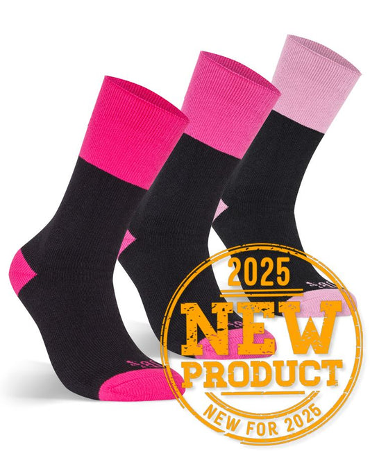 6WWS3 - JB's LADIES WORK SOCK 3 PACKMIX   - UNBRANDED