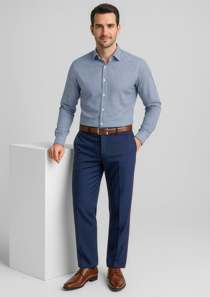 74012 - Mens Comfort Wool Stretch Flat Front Pant - UNBRANDED