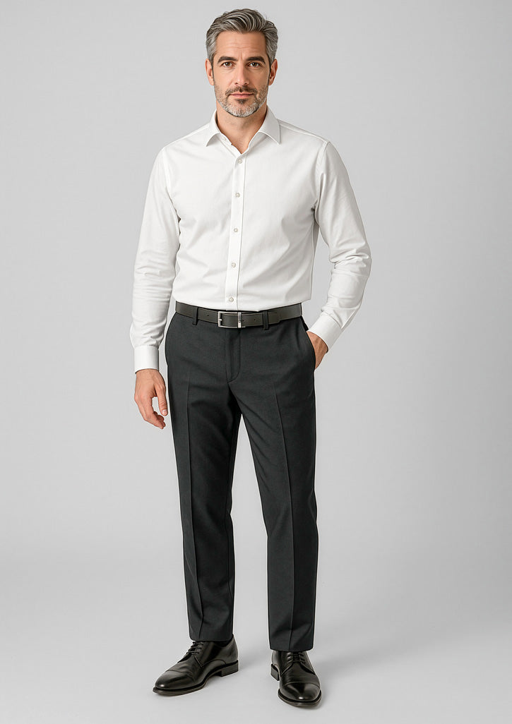 74014 - Mens Comfort Wool Stretch Adjustable Waist Pant - UNBRANDED