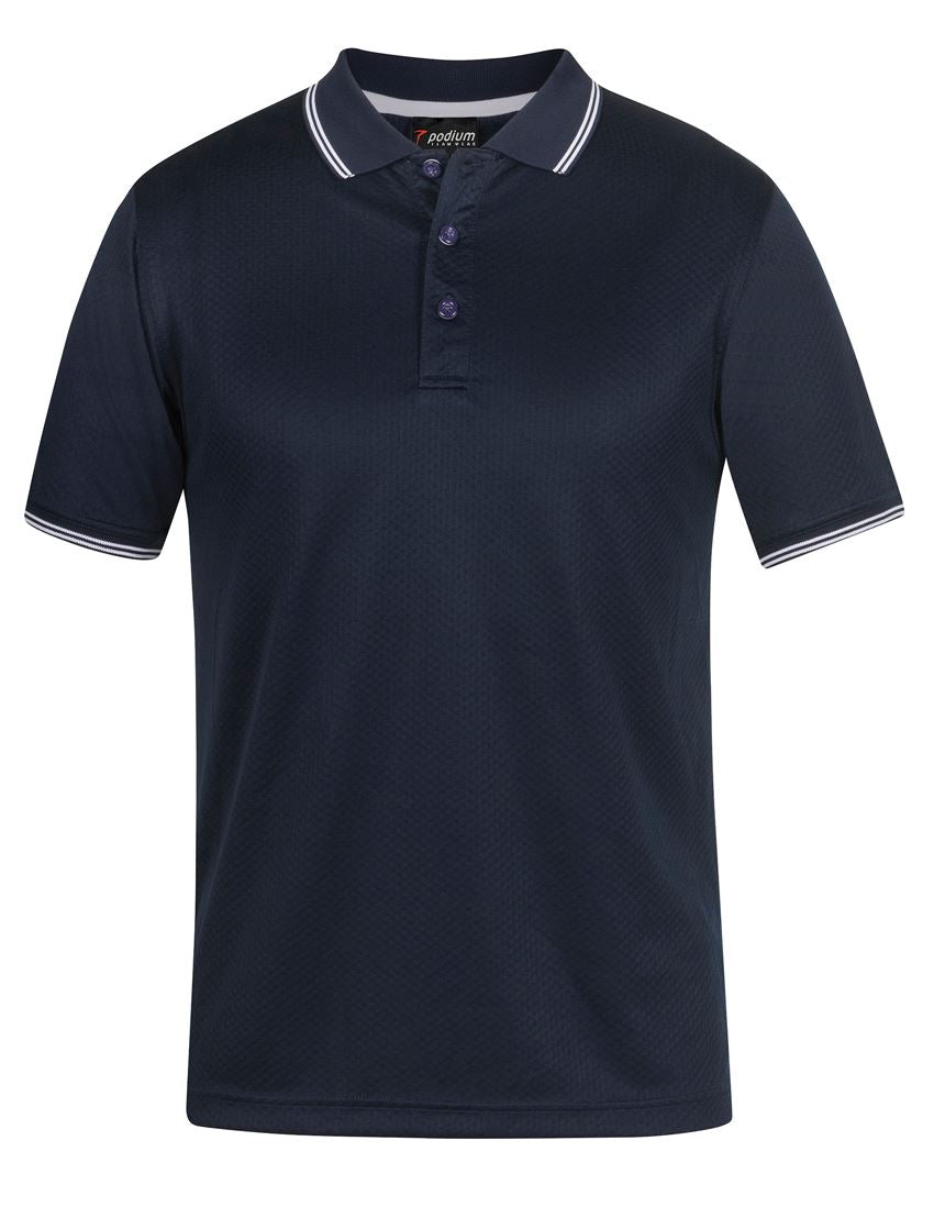 7JCP - PDM JACQUARD CONTRAST POLO - UNBRANDED