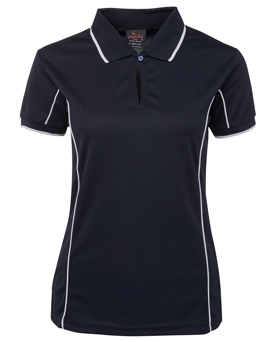 7LPI - PODIUM LADIES PIPING POLO - UNBRANDED