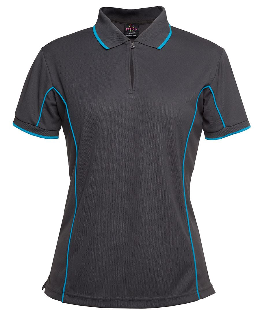 7LPI - PODIUM LADIES PIPING POLO - UNBRANDED