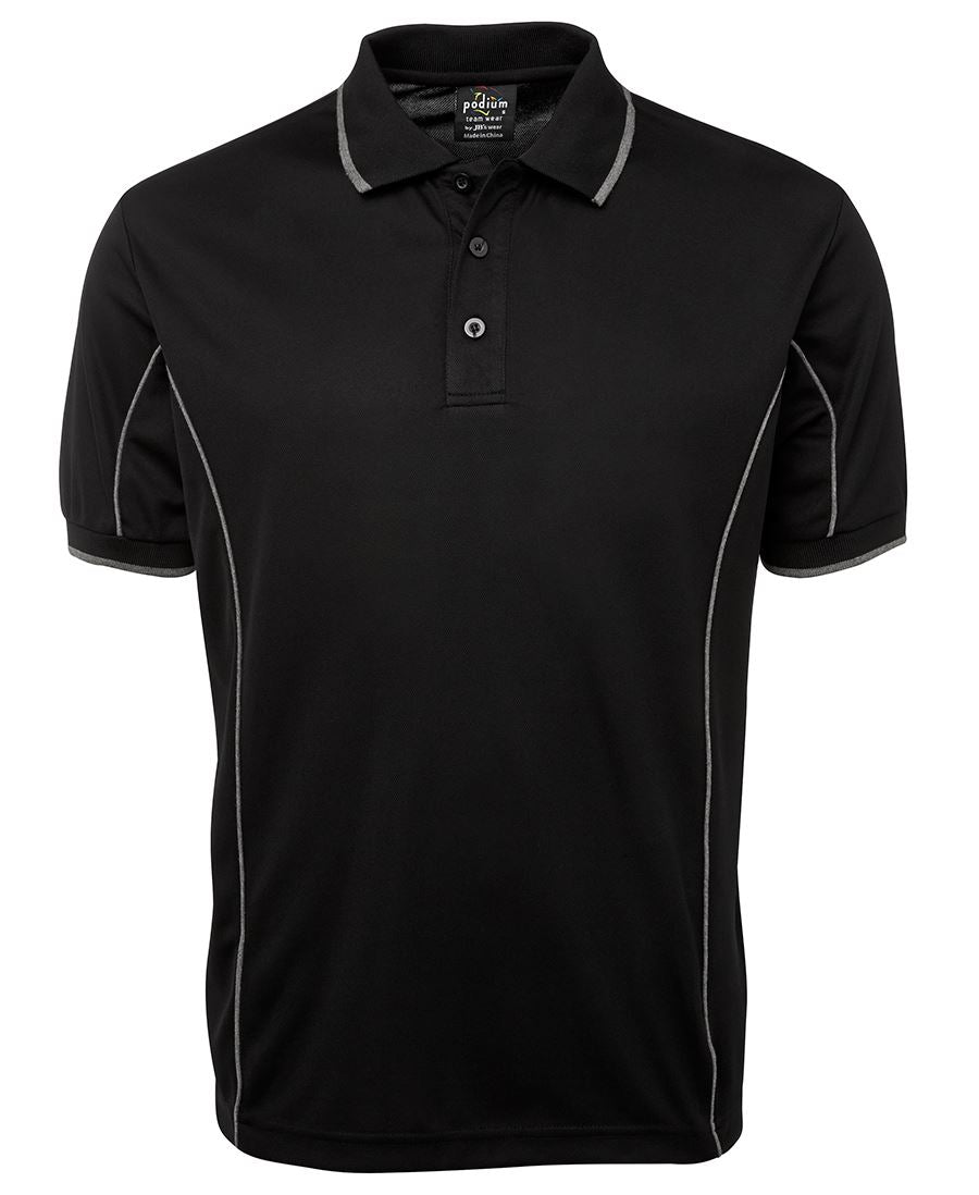 7PIP - PODIUM S/S PIPING POLO  - UNBRANDED