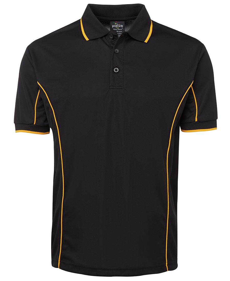 7PIP - PODIUM S/S PIPING POLO  - UNBRANDED