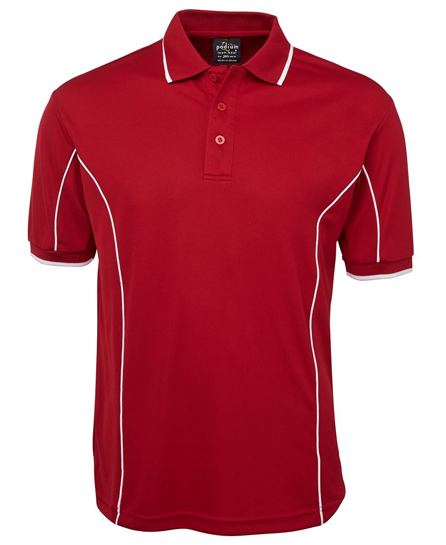 7PIP - PODIUM S/S PIPING POLO  - UNBRANDED