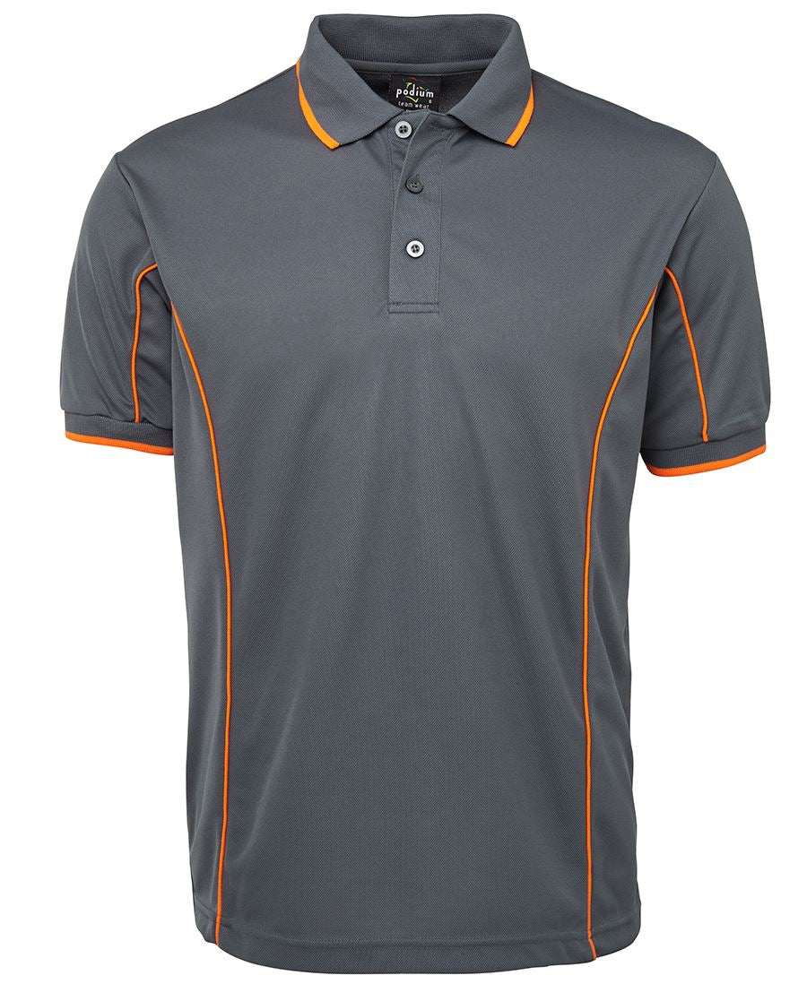 7PIP - PODIUM S/S PIPING POLO  - UNBRANDED
